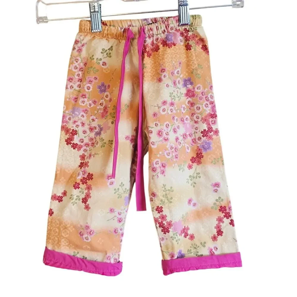 Paulina Quintana floral japanese cherry pants size 2T